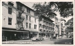 King Street Looking West - St. Augustine, FL Postcard