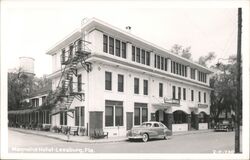 Magnolia Hotel, Leesburg, Florida - Real Photo Postcard Postcard