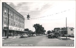 Tavares, Florida Street Scene Postcard