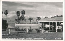 Boat Dock, Lake Apopka City Park Postcard