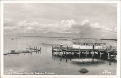 Lake Apopka Pier Pavilion, Winter Garden, Florida Postcard