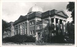 First Baptist Church - Winter Garden, Florida Postcard