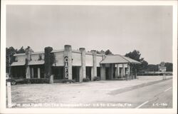 Marie and Paul's Cafe, Gas Station, Gulf, US 90, Ellaville, FL Postcard