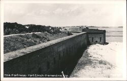 Fort Clinch Fortress Wall, Fernandina Beach, Florida Postcard