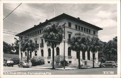 US Post Office, Fernandina, Florida Postcard