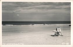 Fernandina Beach, Florida Protected Bathing Area Postcard