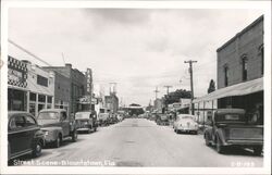 Blountstown, Florida Street Scene Postcard