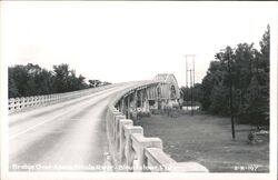 Bridge Over Apalachicola River, Blountstown, Florida Postcard