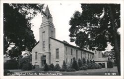 First Baptist Church, Blountstown, Florida Postcard