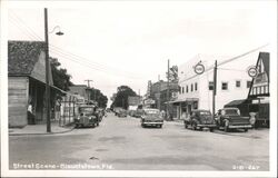 Blountstown, Florida Street Scene Postcard