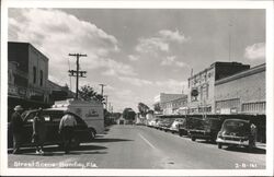 Street Scene in Bonifay, Florida Postcard