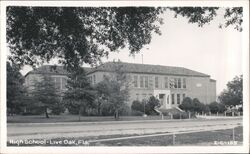 Live Oak, Florida High School Postcard