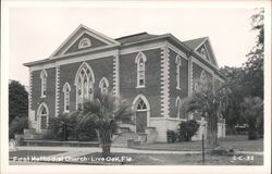 First Methodist Church, Live Oak, Florida Postcard