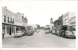 Live Oak, FL - Street Scene Postcard