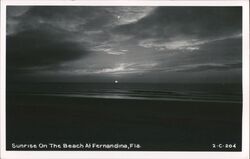 Sunrise on the Beach at Fernandina Postcard