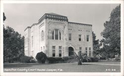 Hamilton County Court House, Jasper, Florida Postcard