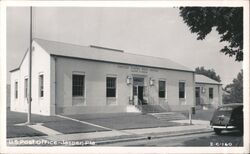 Jasper, Florida U.S. Post Office and Dept of Agriculture Postcard