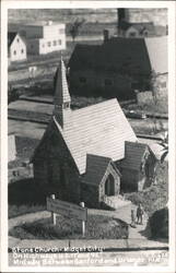 Stone Church, Midget City, Florida Postcard