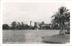 Orlando Florida Skyline From Lake Eola Postcard