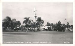 Palms Trailer Park, US 17 and 92, Orlando, Florida Postcard