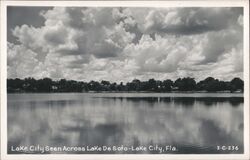 Lake City Across Lake De Soto Postcard