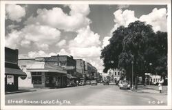 Lake City, Florida Street Scene Postcard