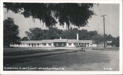 Suwannee River Court Motel in White Springs, Florida Postcard