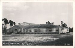 Public School White Springs Florida Postcard