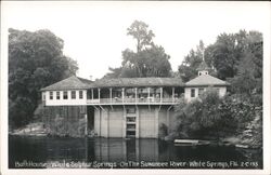 Bath House, White Sulphur Springs, Suwannee River Postcard