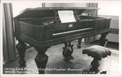 Jenny Lind Piano at Stephen Foster Museum, White Springs, FL Postcard