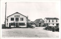 Street Scene, Thomas Grocery, Gulf Packing Co., St. Marks, Florida Postcard