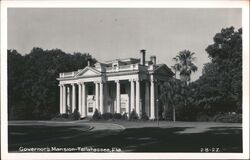 Governor's Mansion, Tallahassee, Florida Postcard