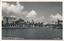 Skyline of St. Augustine, Florida Postcard