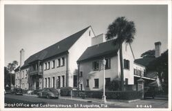 Post Office and Customs House - St. Augustine, Florida Postcard