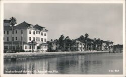 Waterfront Hotels, St. Augustine, Florida Postcard