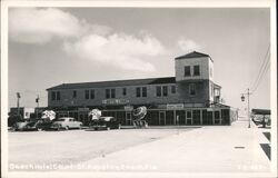 Beach Hotel Court, St. Augustine Beach, Florida Postcard