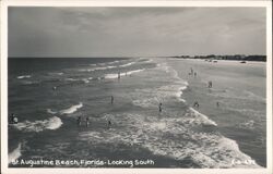 St. Augustine Beach, Florida Looking South Postcard