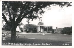 Church of God Orphanage, Children Playing, Sevierville Postcard