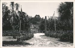 Oldest Wooden School House, St. Augustine, Florida Postcard