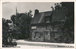 Oldest Wooden School House, St. Augustine, Florida Postcard