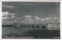 Bridge of Lions, St. Augustine, Florida Postcard