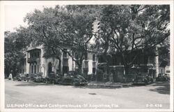 US Post Office and Customs House Postcard