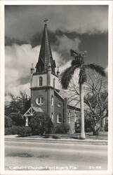 Catholic Church, Fort Myers, Florida Postcard