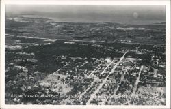 Aerial View of New Port Richey, Florida Showing the Gulf of Mexico Postcard