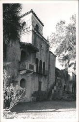 Hacienda Hotel, New Port Richey, FL: Side View with Tower Postcard