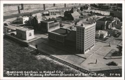 Midget City Business Section, US-17-92, Florida Postcard