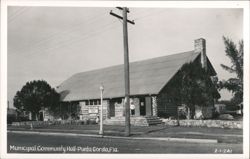 Punta Gorda Community Hall, Log Cabin Style Postcard