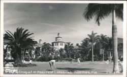 Croquet Players at Pinecrest Lakes Club, Avon Park Postcard