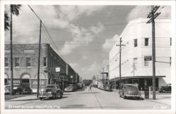 Wauchula, Florida Main Street Scene Postcard