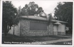 Ansley Memorial Library, Wauchula, Florida Postcard